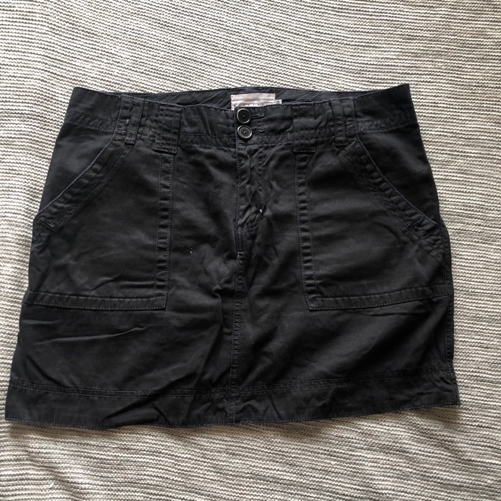 Black Denim Skirt